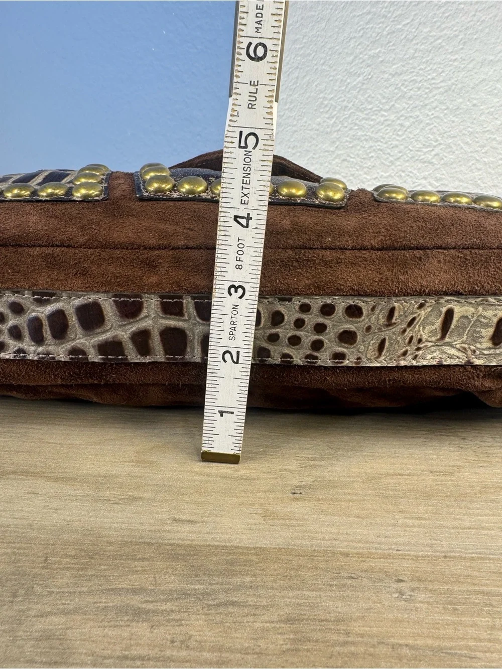 Leatherock USA Handcrafted Exotic Leather Studded Embellished Shoulder Bag